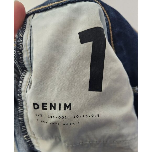 Current Elliott Women's Sz. 28 Denim Raw Hem Jean Shorts - Picture 5 of 6